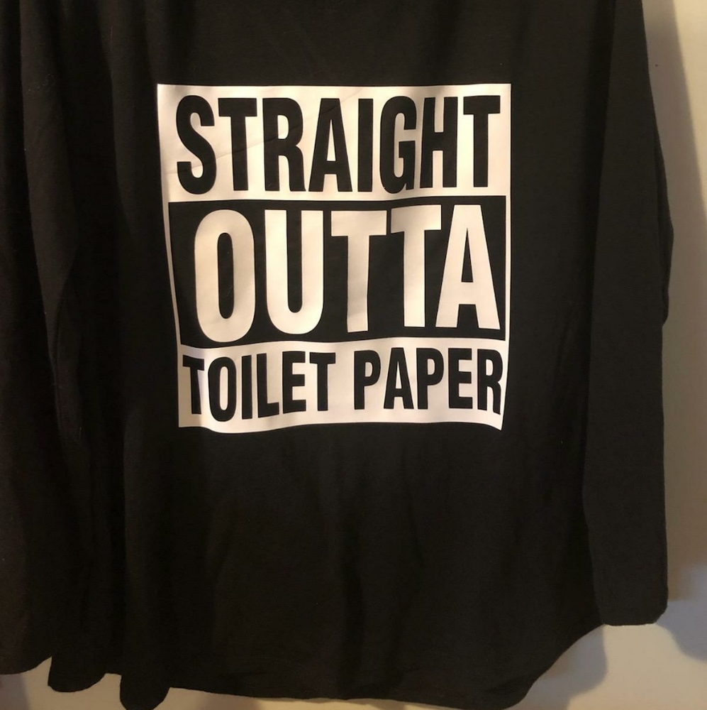 Straight outta toilet paper tshirt nwot